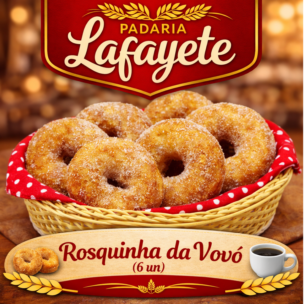 🍩🤍 Rosquinha da Vovó (6 un)