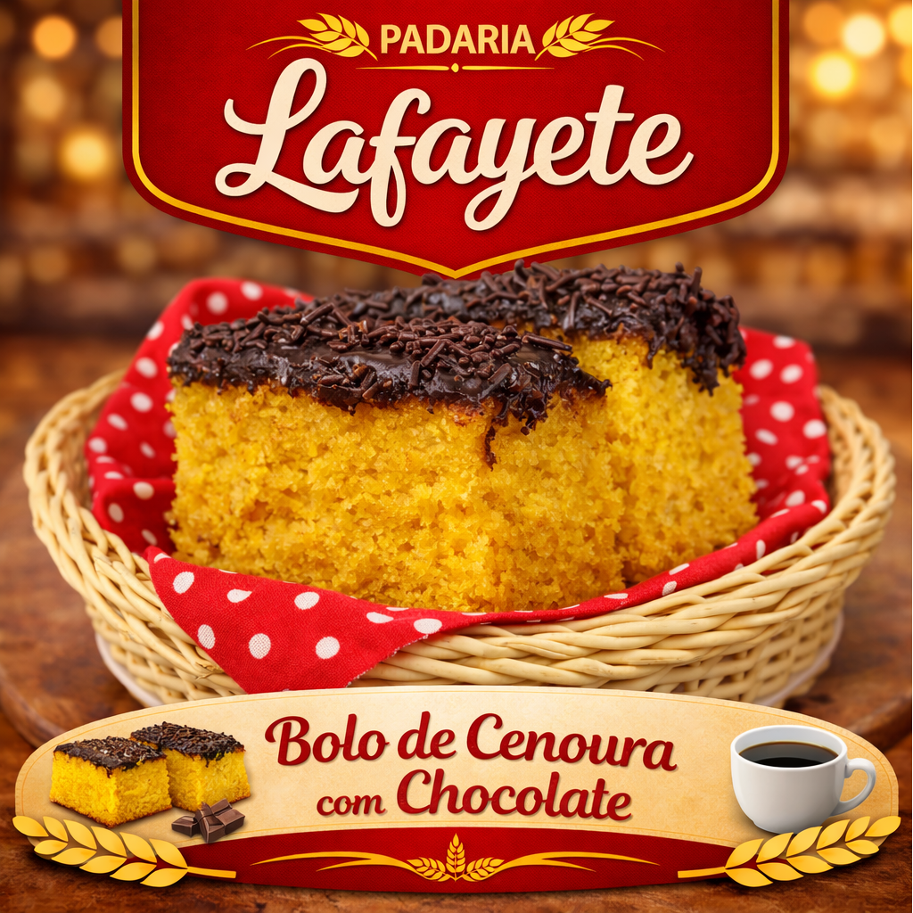 🥕🍫 Bolo de Cenoura com Chocolate