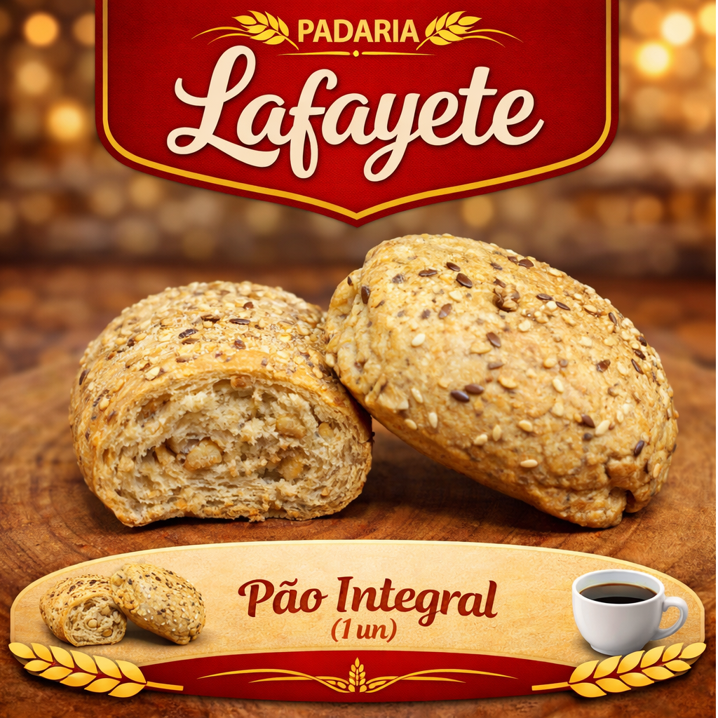 🌾🍞 Pão Integral (1 Un) 