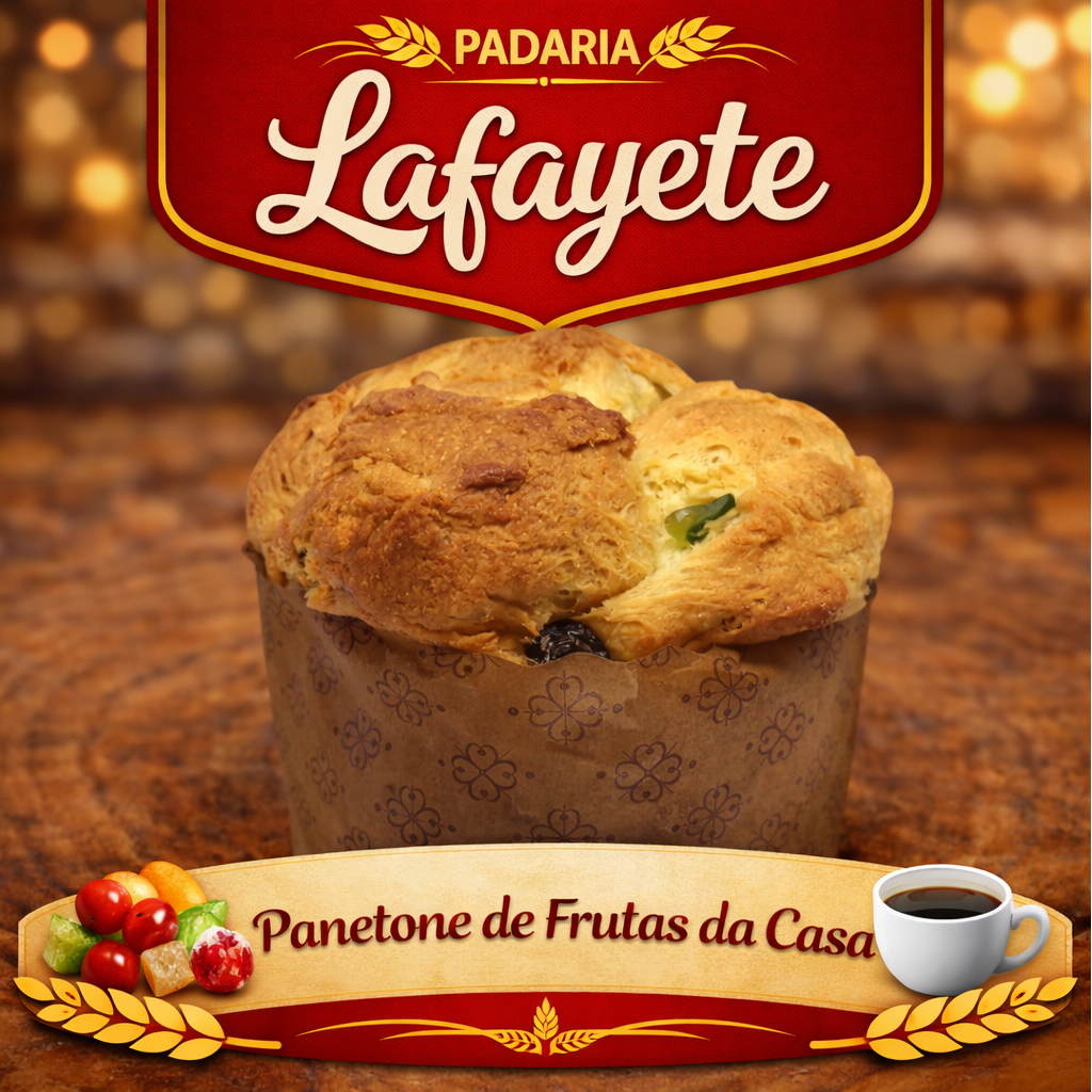 🎄🍞 Panetone de Frutas da Casa