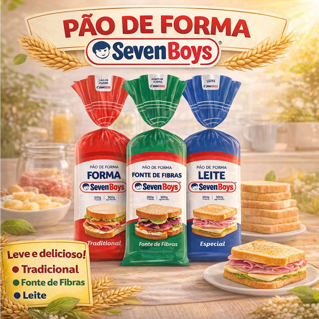 🍞 Pão de Forma Seven Boys