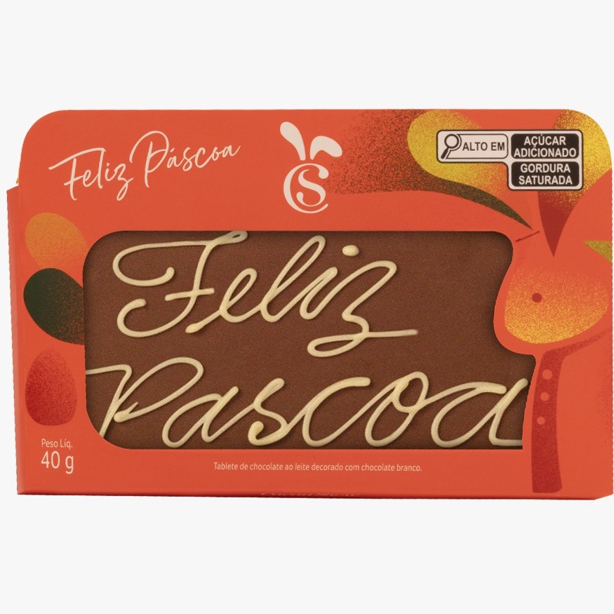 Tablete ao Leite Chocoarte Cacau Magia 40g