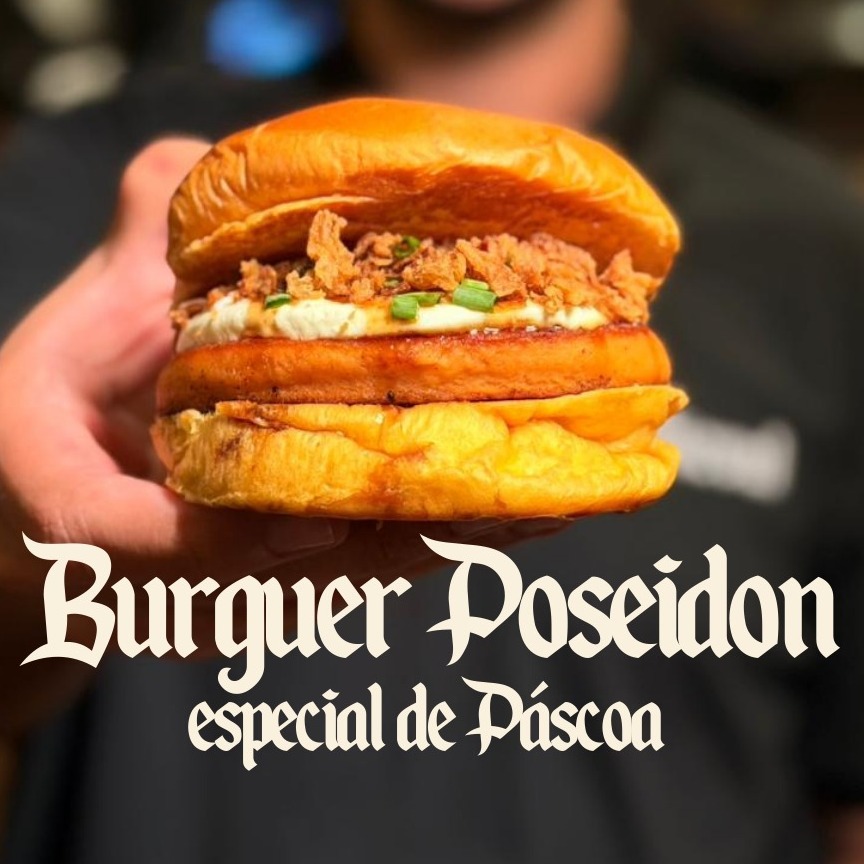 Poseidon (Burguer de Salmão) - ESPECIAL PÁSCOA