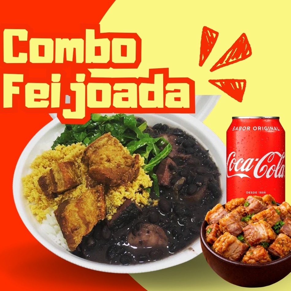 Combo Viciante: Feijoada Redonda + Torresmo [250] + Coca-Cola 350ml
