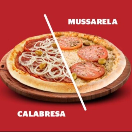 Pizza Meio Calabresa Meio Mussarela 