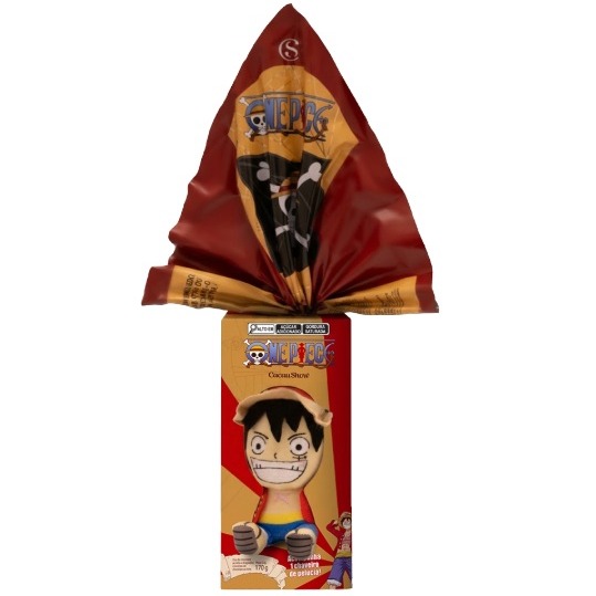 Ovo de Páscoa ao Leite Chaveiro Luffy One Piece 170g