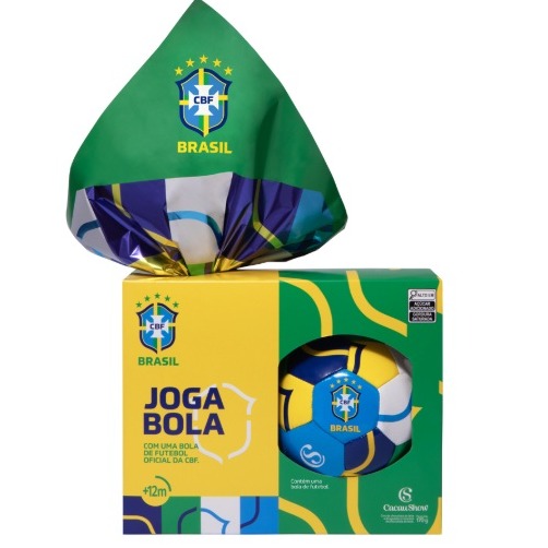 Ovo de Páscoa ao Leite Bola CBF Chocoesportes 170g