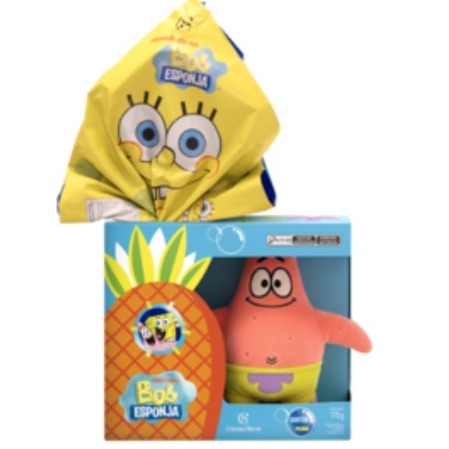 Ovo de Páscoa Pelúcia Patrick Bob Esponja 170g