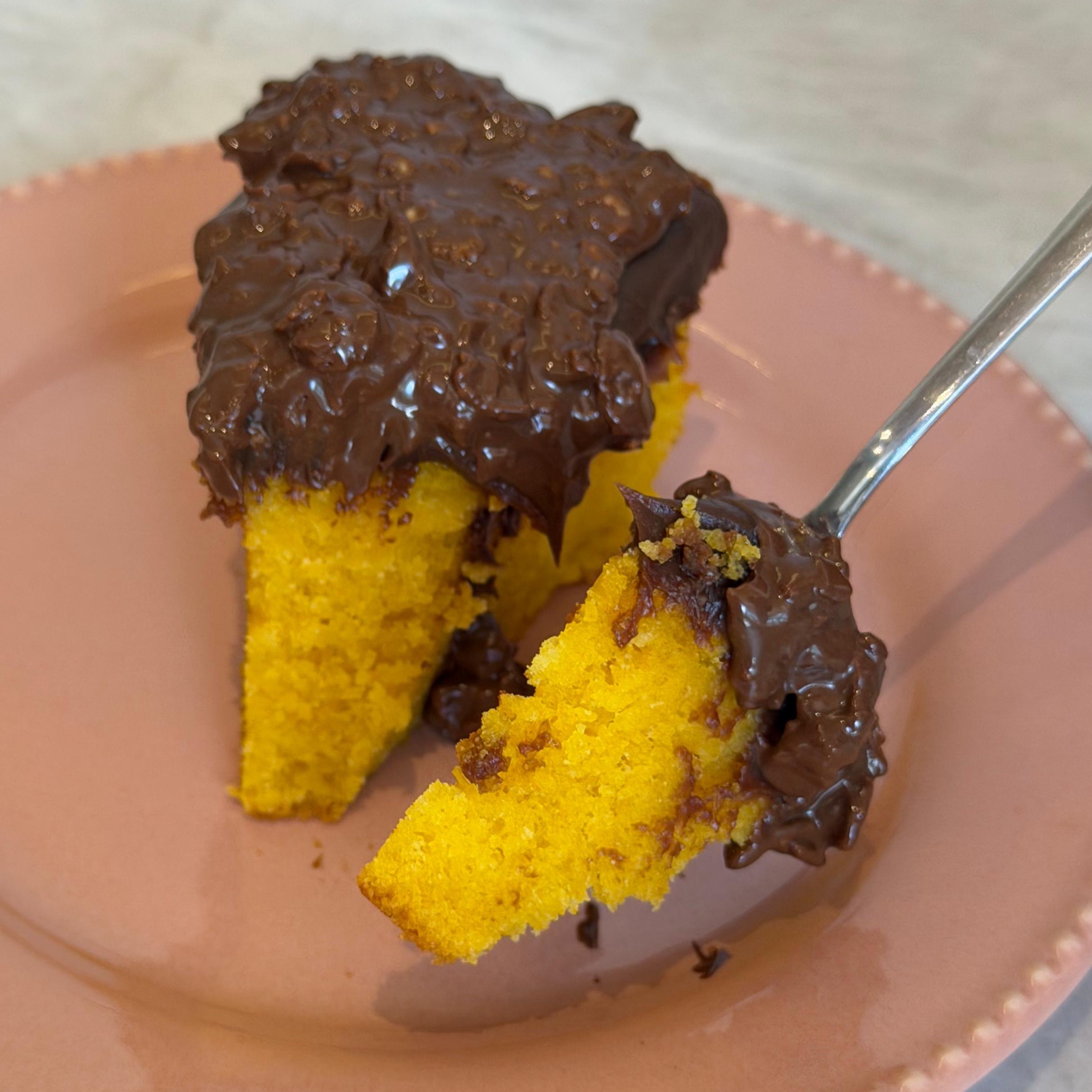 Fatia de Bolo de Cenoura