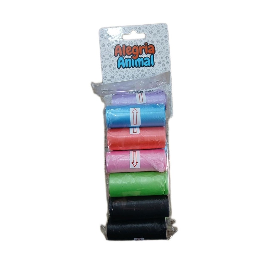 Refil De Cata Caca Biodegradável Alegria Animal Com 12 Rolos