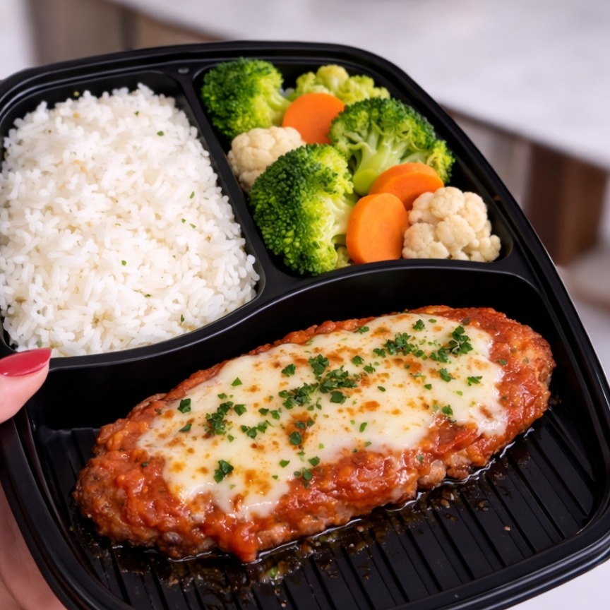 Econômico: Bife a Parmegiana + 2 acompanhamentos