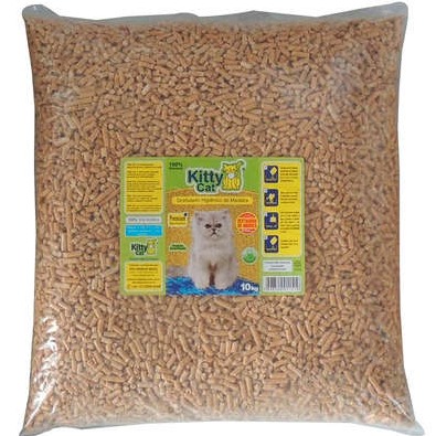 Granulado Higiênico De Madeira Kitty Cat 10kg