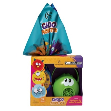 Ovo de Páscoa ao Leite Chocomonstros Bolha de Sabão Ludovico 170g