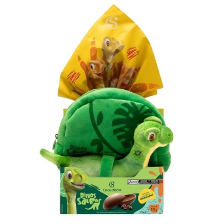 Ovo de Páscoa ao Leite Mochila Dino 170g