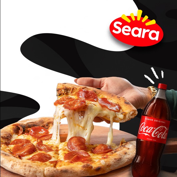 Pizza de calabresa 40 cm + refri de 1,5L