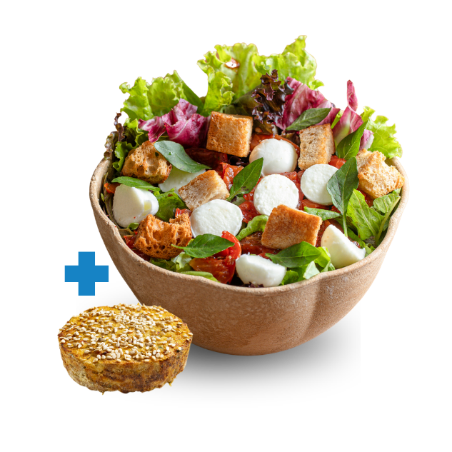 Combo Salada/bowl + Tortinha