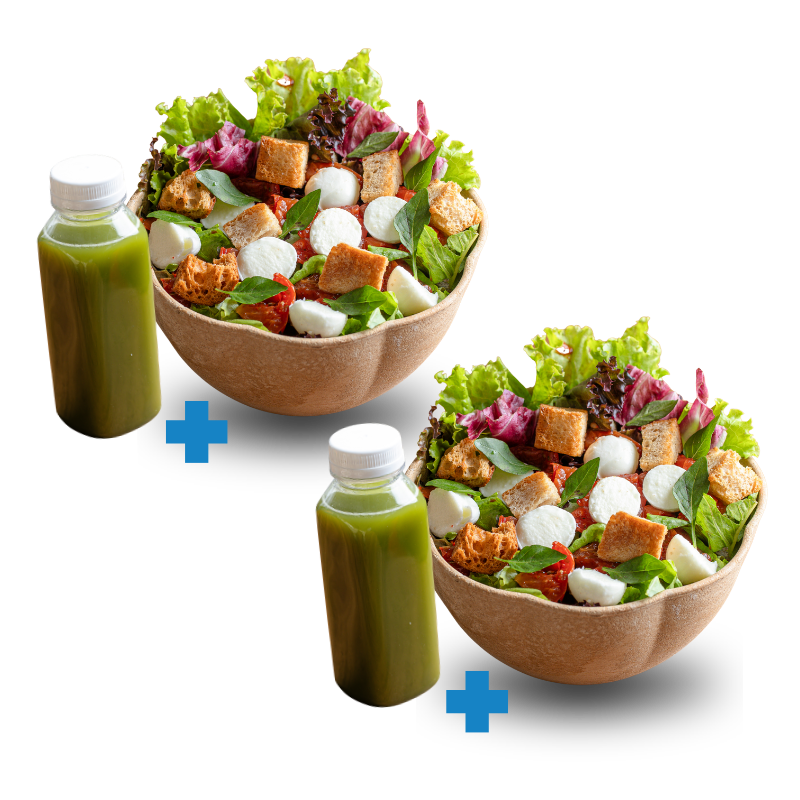 Combo 2 Saladas + 2 Bebidas