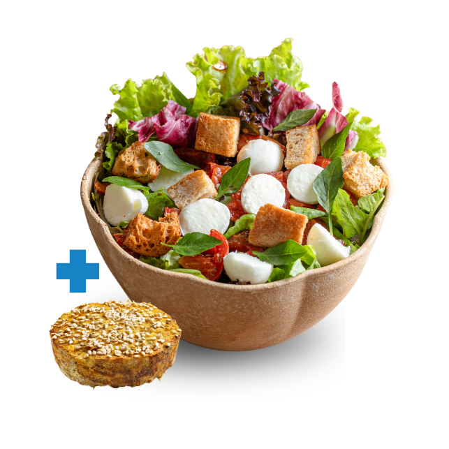 Combo Salada/bowl + Tortinha