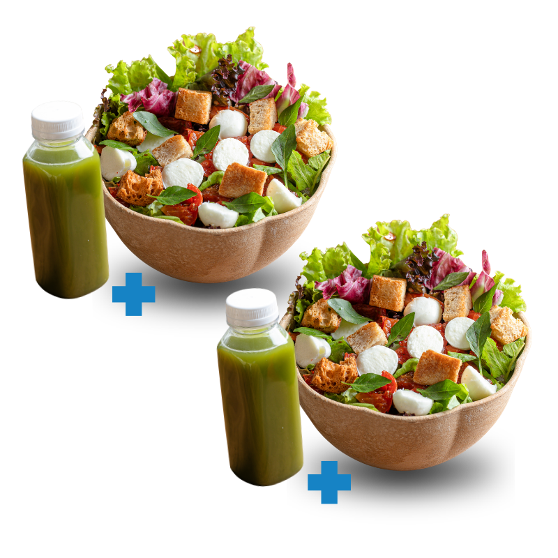 Combo 2 Saladas + 2 Bebidas