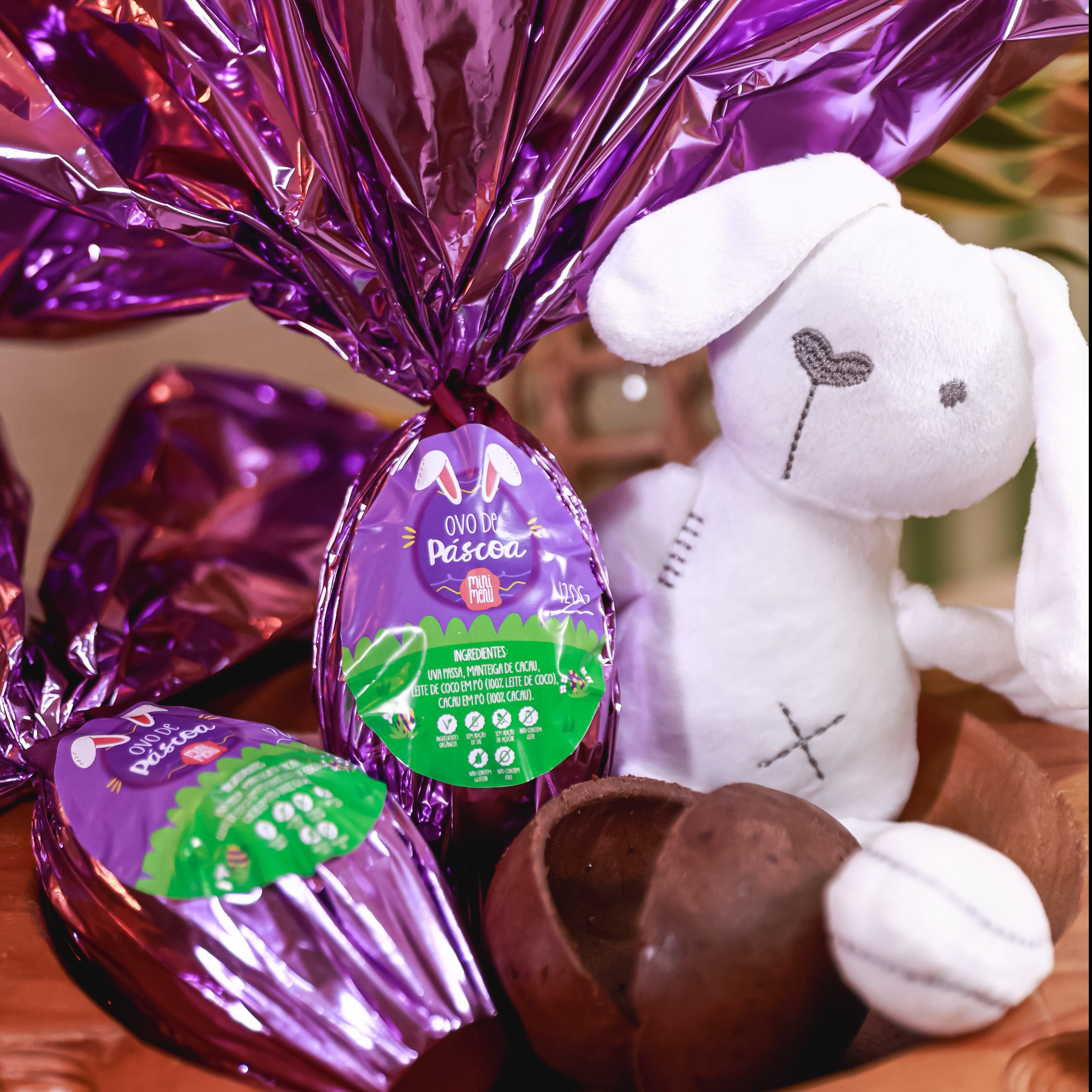 Kit coelhinho + Ovo G com presente