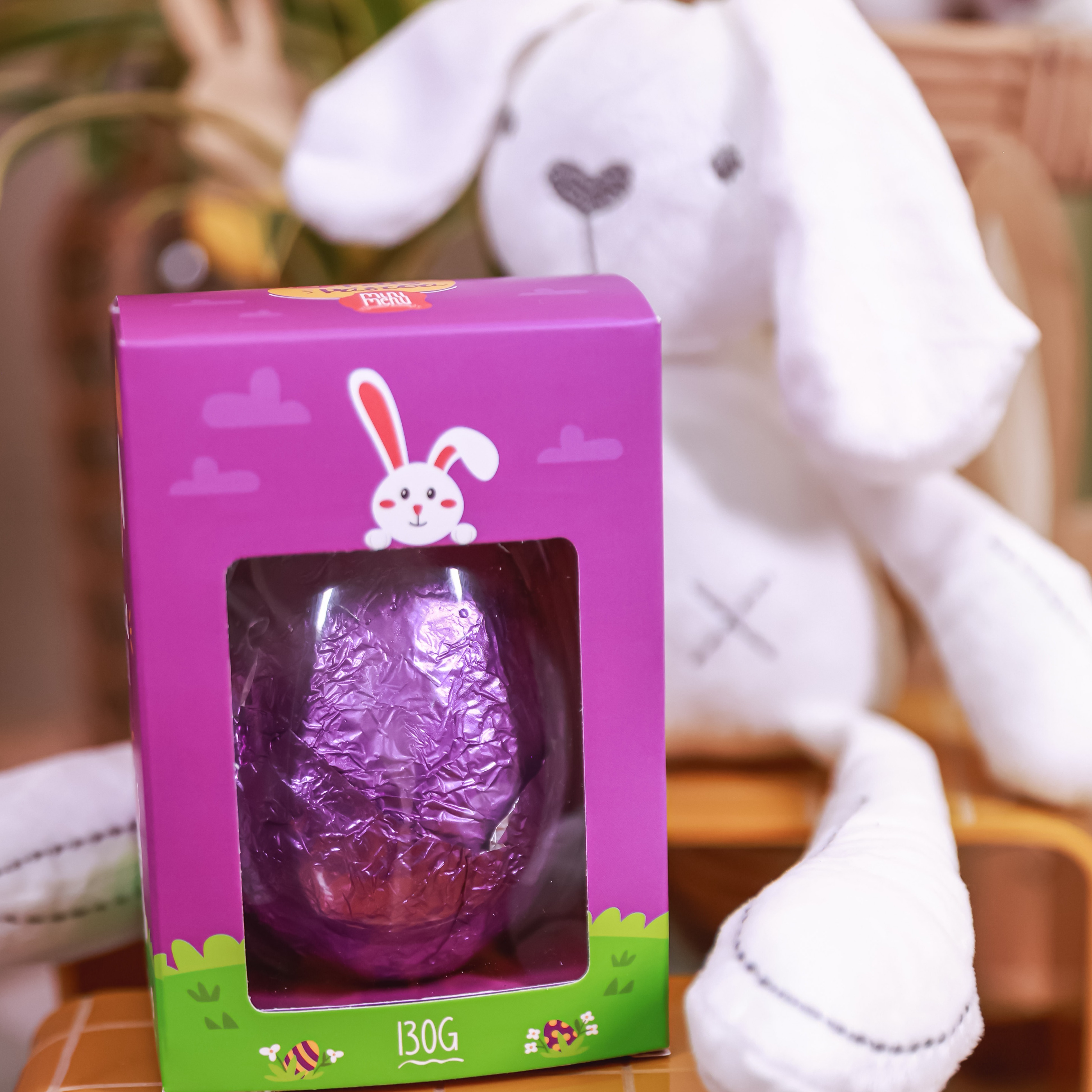 Kit Coelhinho + Caixa Ovo G com presente