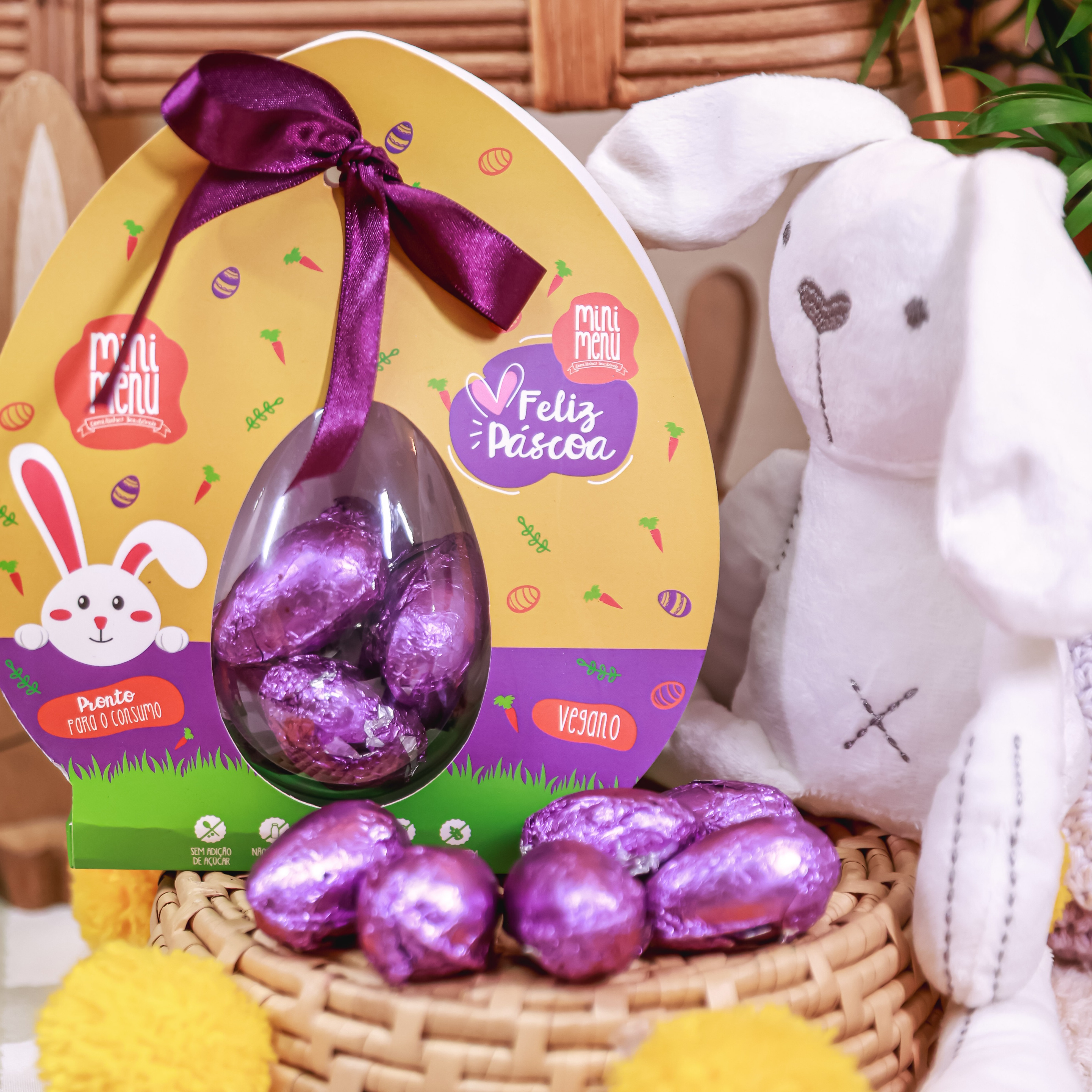 Kit coelhinho + Ovinho 6 unid Gift