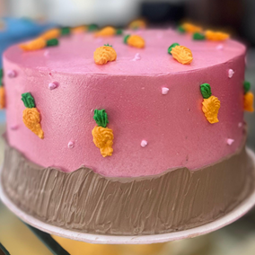 Torta Baby de Páscoa (rosa)