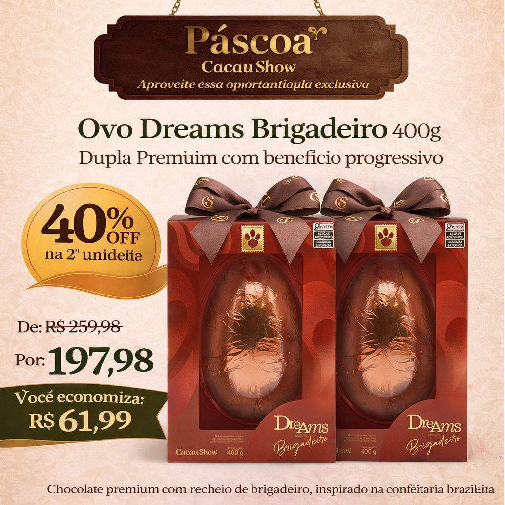 2X OVOS DREAMS BRIGADEIRO