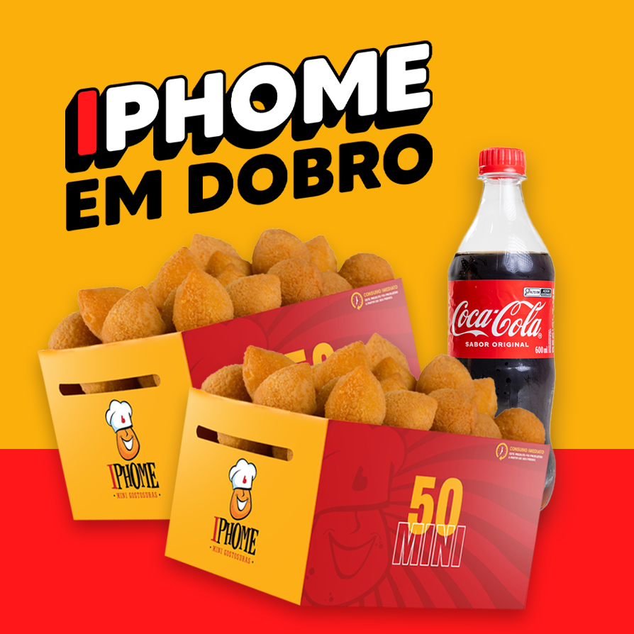 50Mini - Mini Salgados + 1 Refri 600ml - GANHE! 50Mini - Mini Salgados