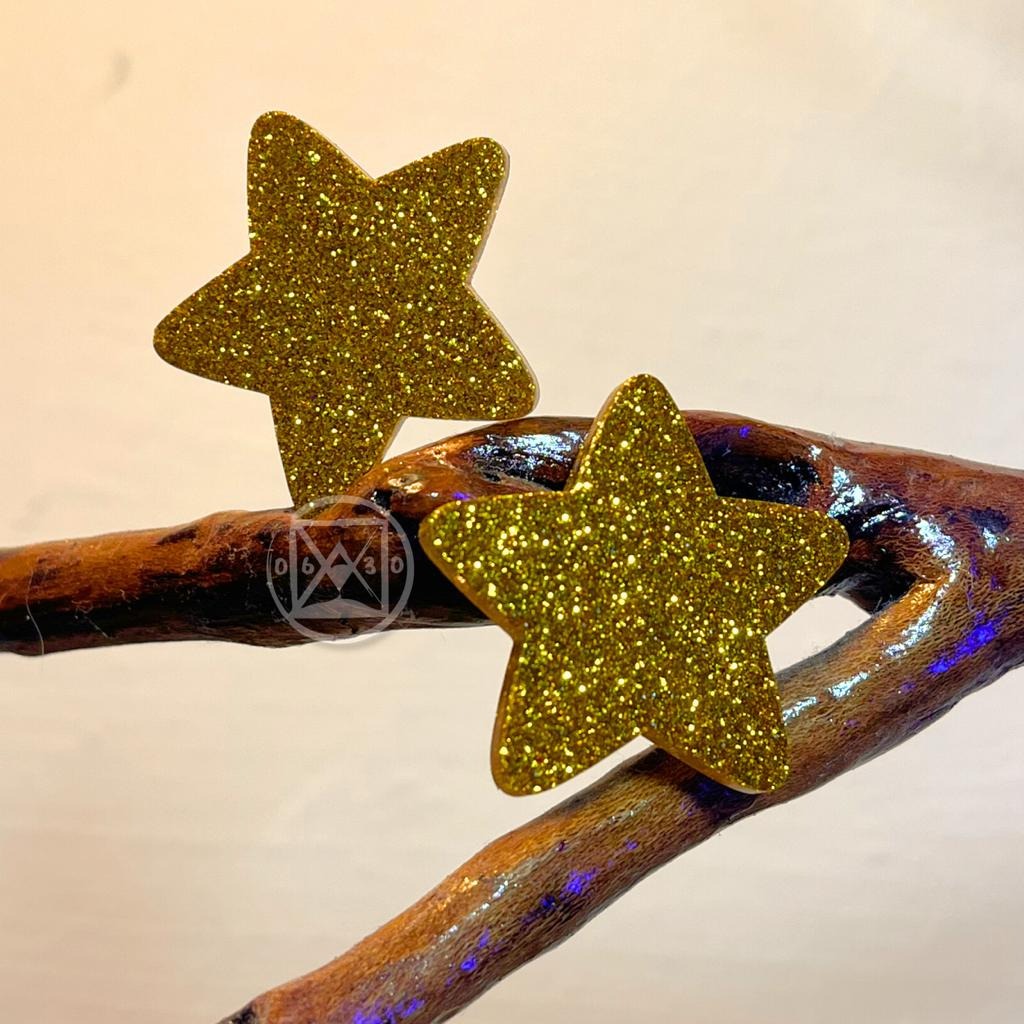 BRINCO RAFA ESTRELA DOURADA  - 1 PAR