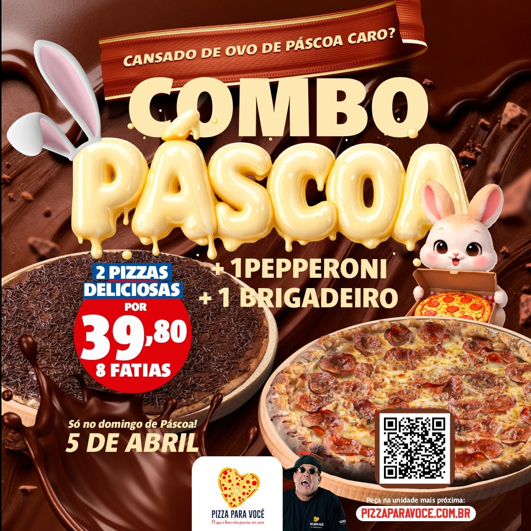 Combo Páscoa Pizza Para Você