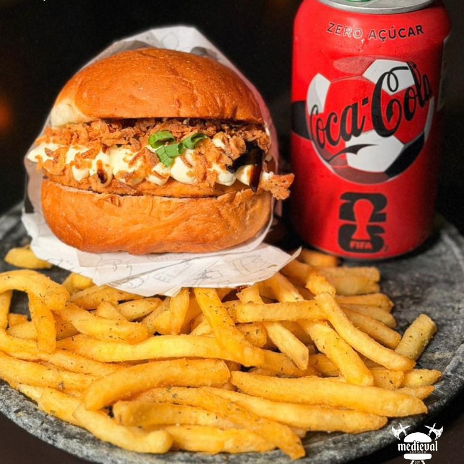 Poseidon (Salmão + Cream cheese) + Batata + Refri 350ml