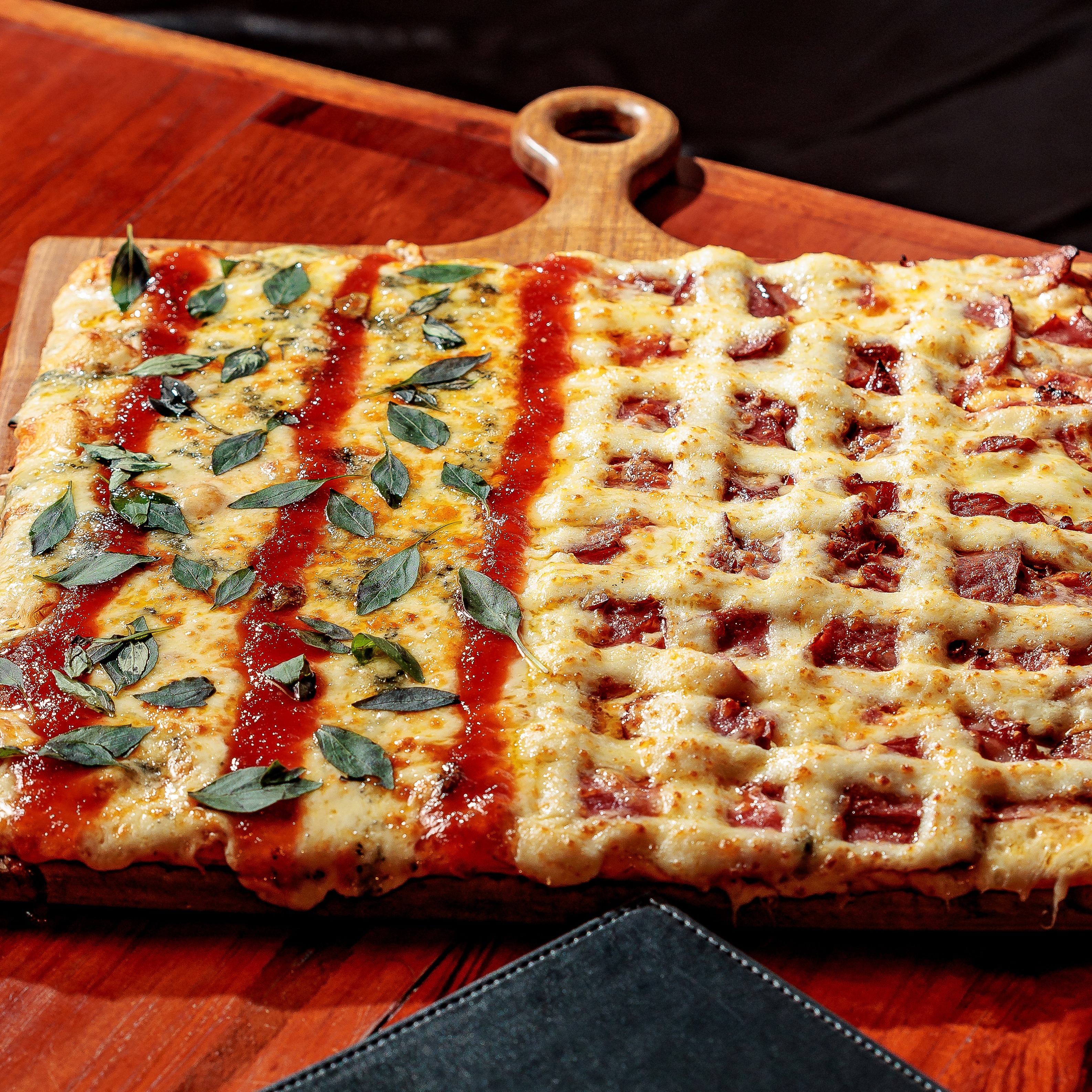 Pizza Quadrada (até dois sabores)