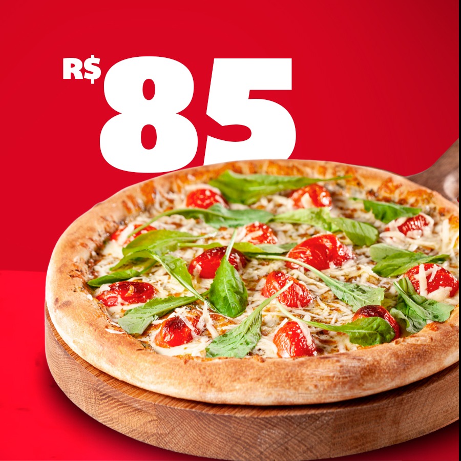 Pizzas 30cm (qualquer sabor) por R$ 85!