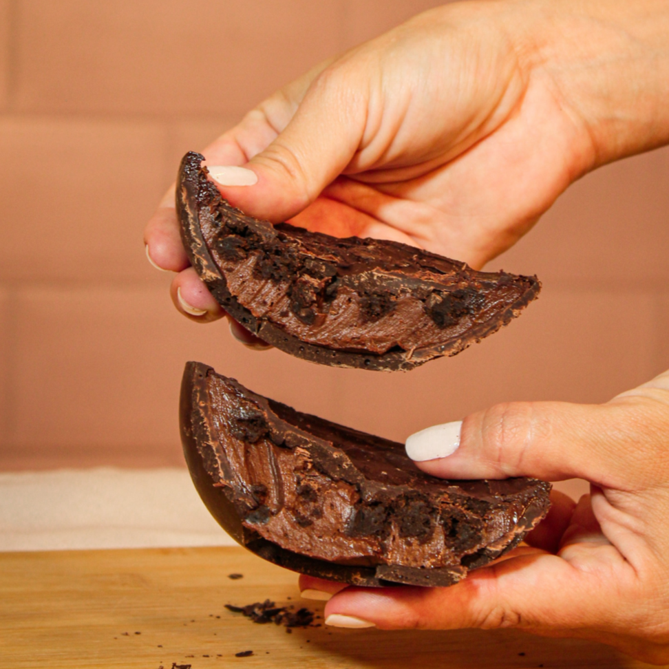 Ovo trufado de chocolate