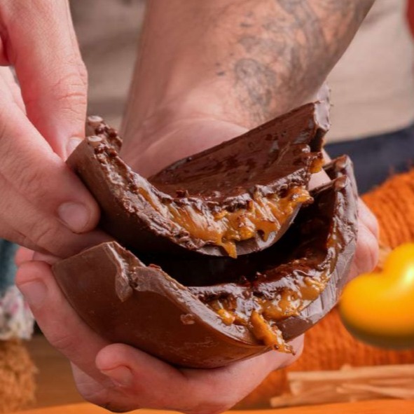 Ovo de Páscoa Recheado - Caramelo Salgado 🐇