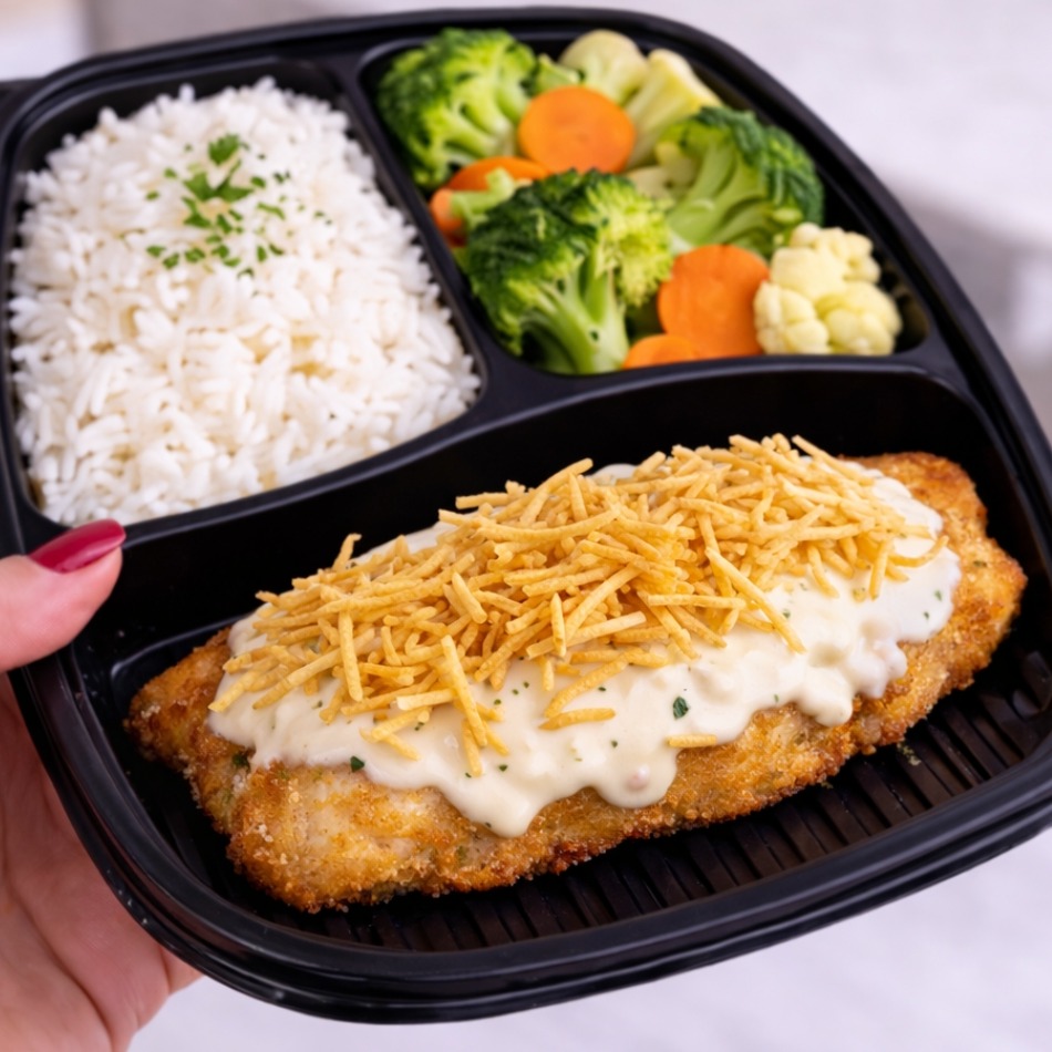 Econômico: Tilápia a Brasileira + 2 acompanhamentos