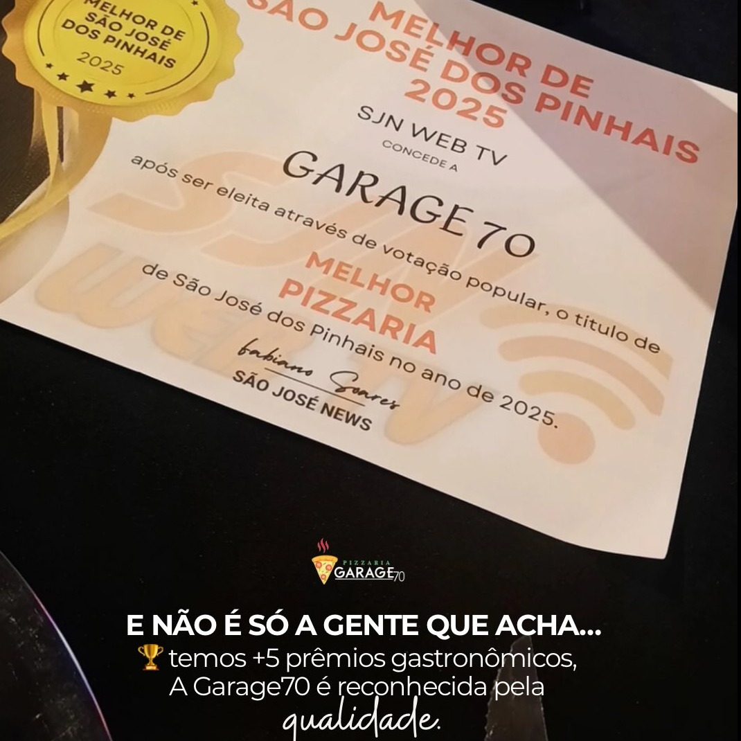 🏆 Melhor pizzaria de SJP 2024 e 2025