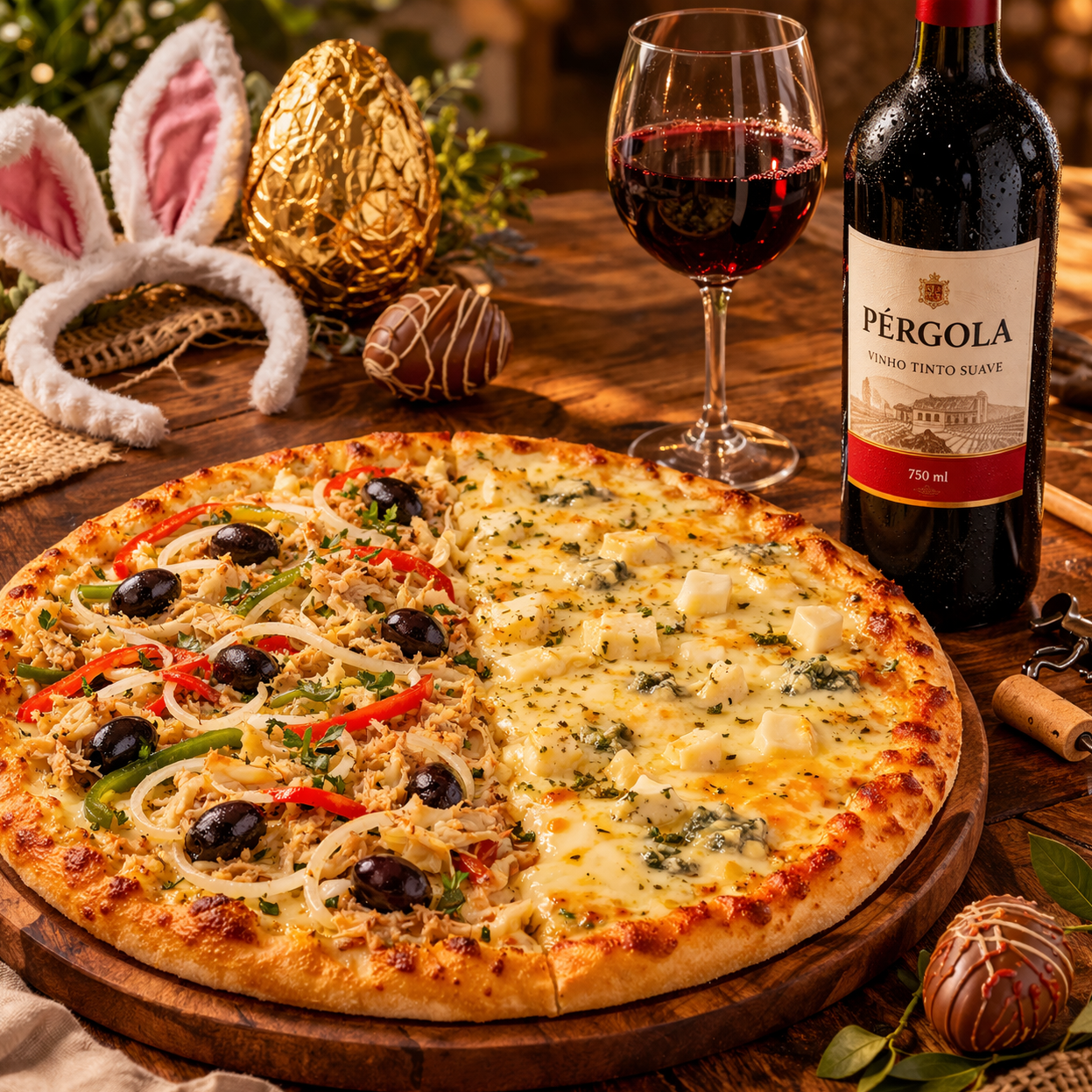 [+18] Combo "Páscoa Feliz!" 🍷🐰