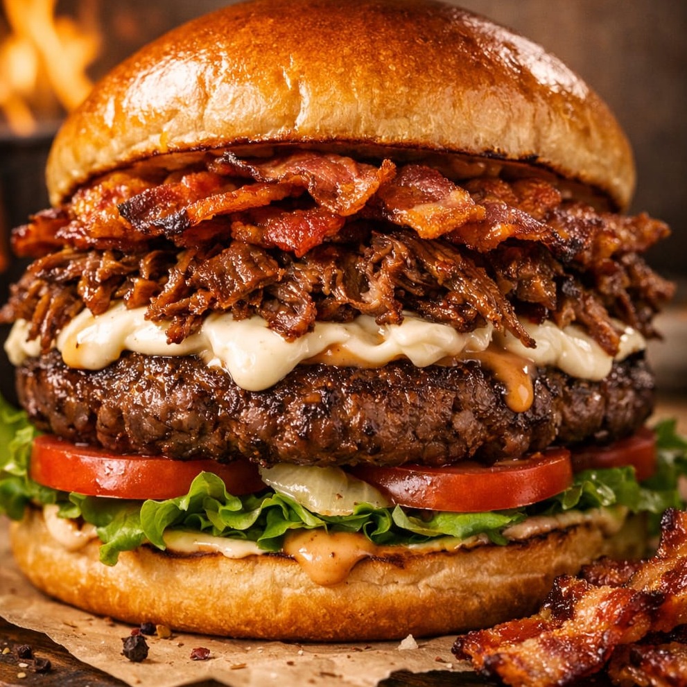 Costela cream bacon