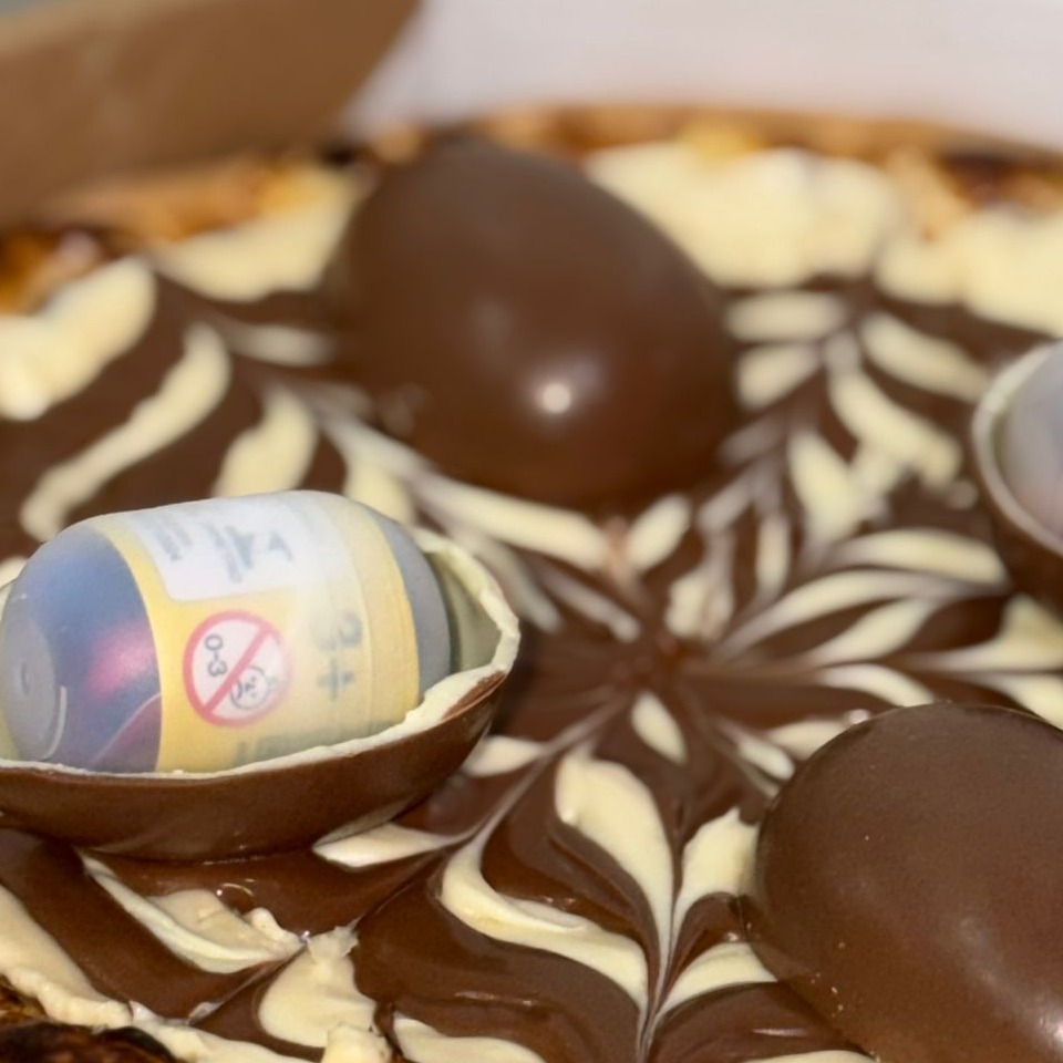 Pizza Broto de Kinder Ovo