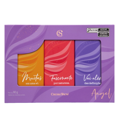 Caixa Angel Tabletes de Chocolate ao Leite 90g