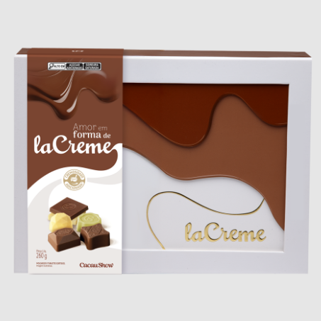 Caixa de Bombons e Tabletes laCreme Sortidos 260g