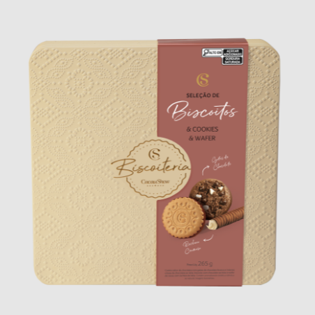 Lata de Biscoitos Tradicionais Sortidos 280g