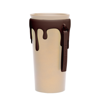 Copo Viagem Bege Cacau Show