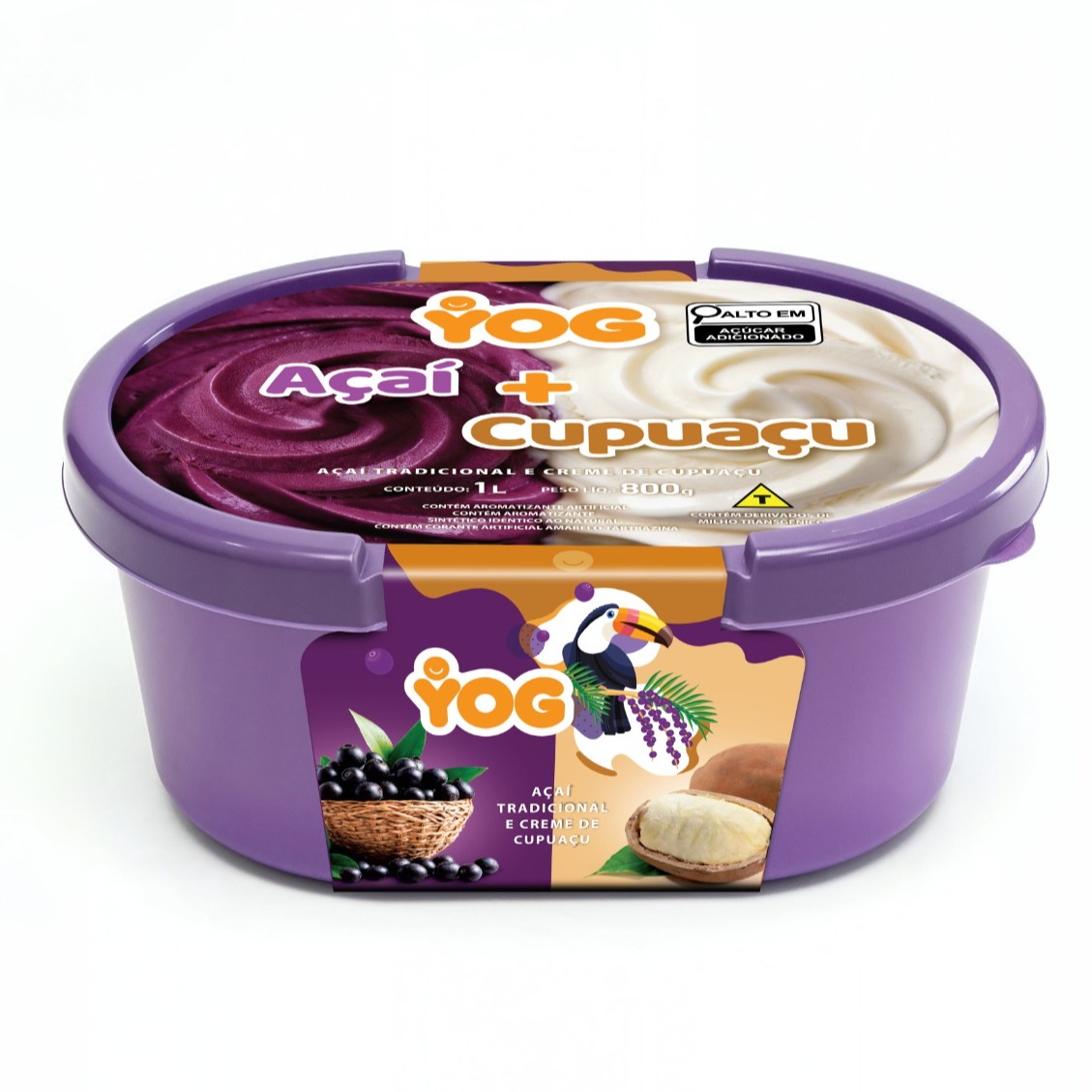 Açaí com Cupuaçu - Pote 1,0 L