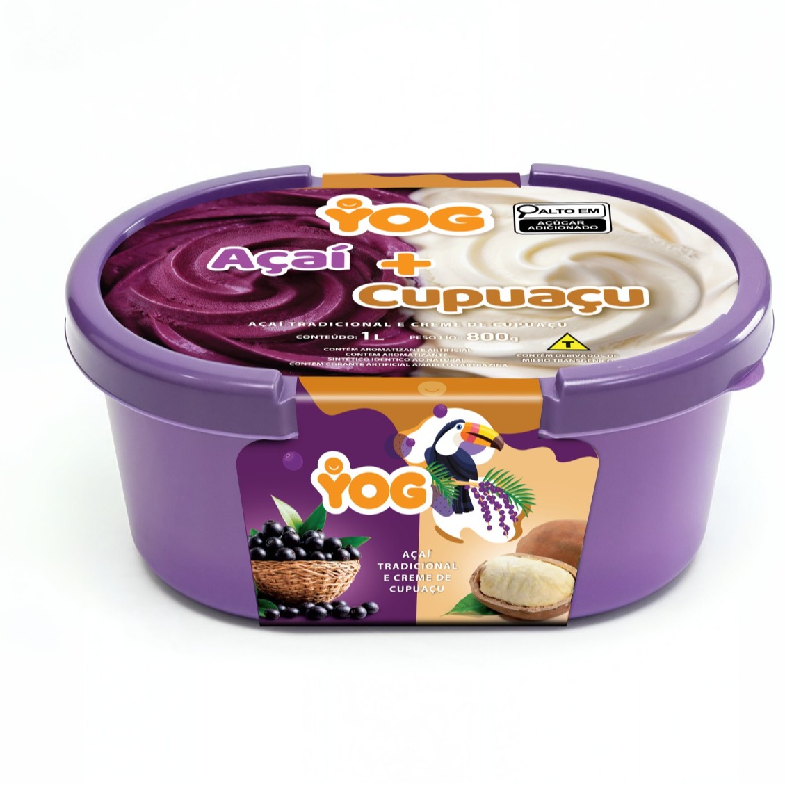 Açaí com Cupuaçu - Pote 1,0 L