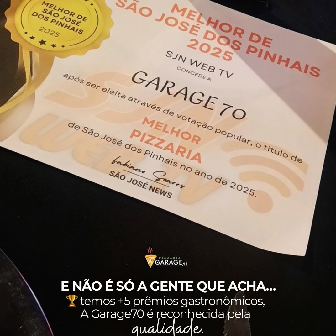 🏆 Melhor pizzaria de SJP 2024 e 2025