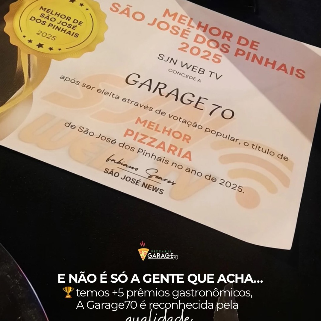 🏆 Melhor pizzaria de SJP 2024 e 2025