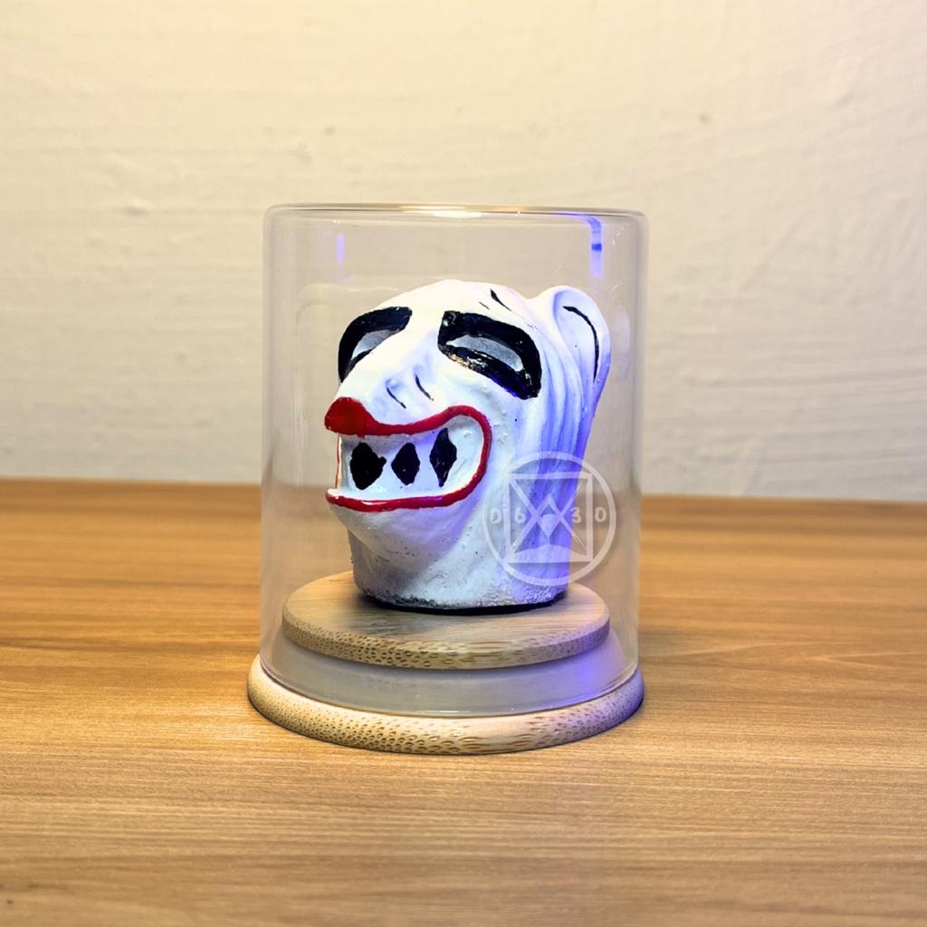 POTE DE VIDRO BAMBU LUIZ LOPES C/ LA URSA 8CMX6CM -1 UNID.